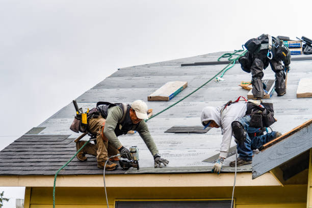 Professional Roofing technician working in West Springfield, PA